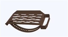 KMB Nášlap tašky včetně držáku hnědá